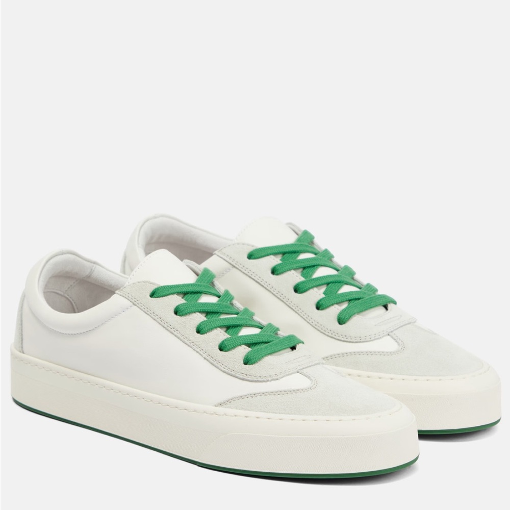 The Row Marley suede-paneled leather sneakers